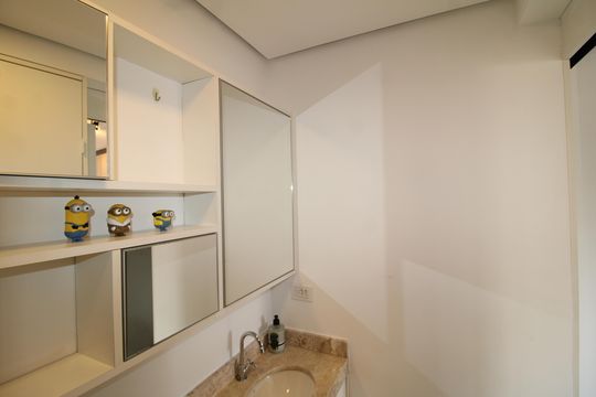 Banheiro de kitnet/studio à venda com 1 quarto, 31m² em Santana, São Paulo