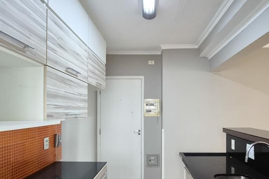 cozinha  de apartamento à venda com 2 quartos, 80m² em Centro, São Bernardo do Campo