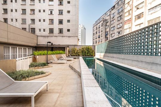 Área externa de kitnet/studio à venda com 1 quarto, 23m² em Sé, São Paulo