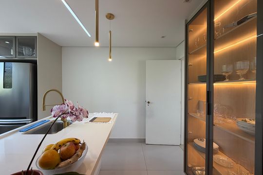 Cozinha de apartamento à venda com 3 quartos, 100m² em Bela Vista, Jundiaí