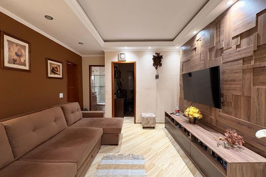 Sala de apartamento à venda com 2 quartos, 114m² em Vila Bela Vista, Santo André