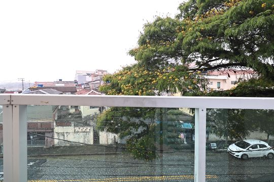 Sacada suite de apartamento à venda com 2 quartos, 114m² em Vila Bela Vista, Santo André