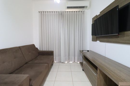 Sala de apartamento para alugar com 1 quarto, 49m² em Nova Aliança, Ribeirão Preto