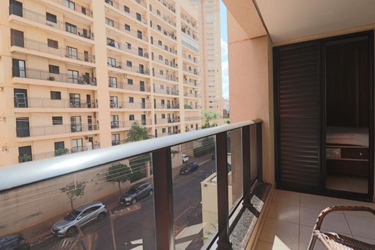 Sacada de apartamento para alugar com 1 quarto, 49m² em Nova Aliança, Ribeirão Preto