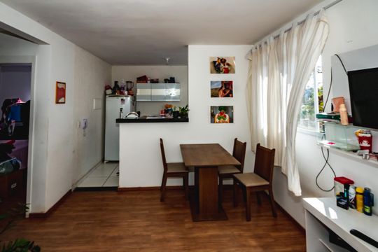 Sala de apartamento à venda com 2 quartos, 45m² em Alphaville Vespasiano, Vespasiano