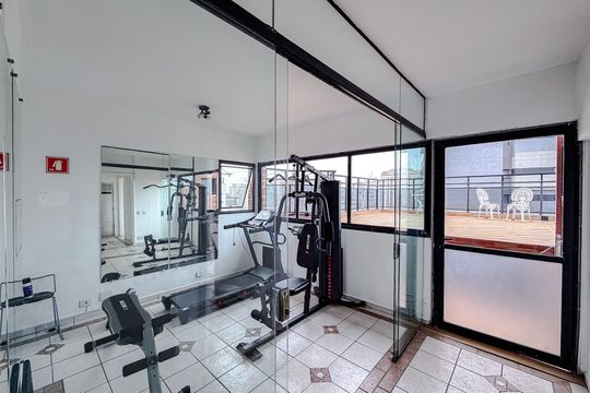 Área comum - Academia de kitnet/studio para alugar com 1 quarto, 42m² em Vila Mariana, São Paulo
