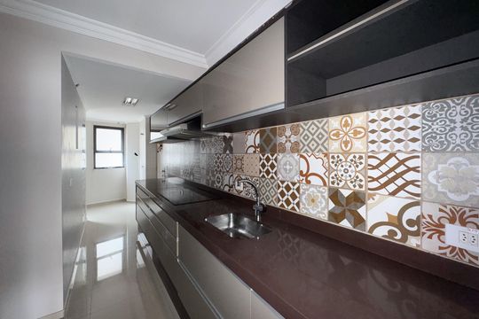 Cozinha de apartamento à venda com 3 quartos, 134m² em Centro, São Bernardo do Campo