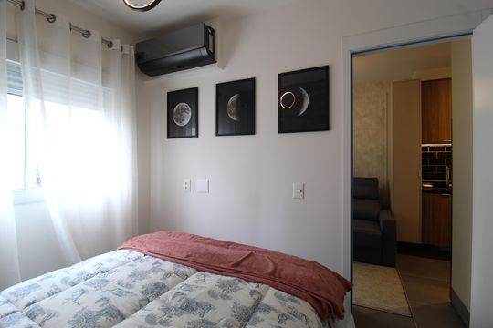 Quarto Suíte de apartamento para alugar com 1 quarto, 26m² em Vila Nova Conceição, São Paulo
