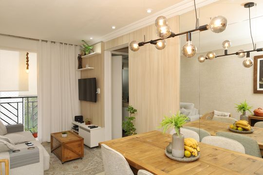 Sala de apartamento à venda com 2 quartos, 48m² em Vila Carmosina, São Paulo