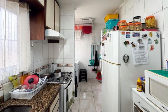 Cozinha de apartamento à venda com 2 quartos, 55m² em Paulicéia, São Bernardo do Campo