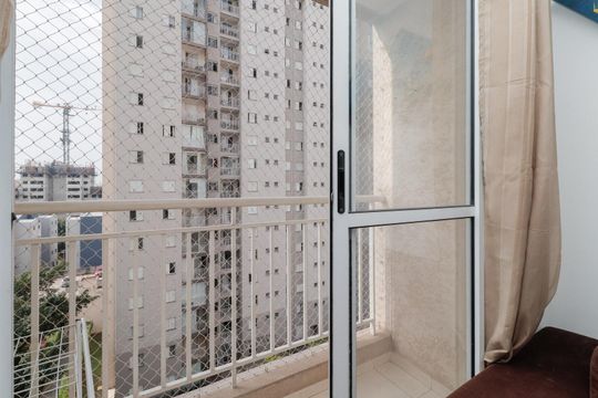 Varanda da Sala de apartamento para alugar com 2 quartos, 55m² em Tatuapé, São Paulo