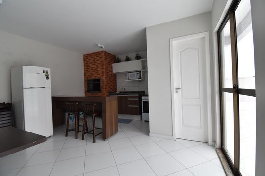 Área comum - Salão de festas de apartamento à venda com 2 quartos, 89m² em Santa Quiteria, Curitiba