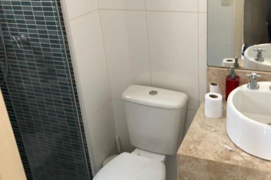 Banheiro da suíte de apartamento para alugar com 2 quartos, 65m² em Loteamento Parque São Martinho, Campinas