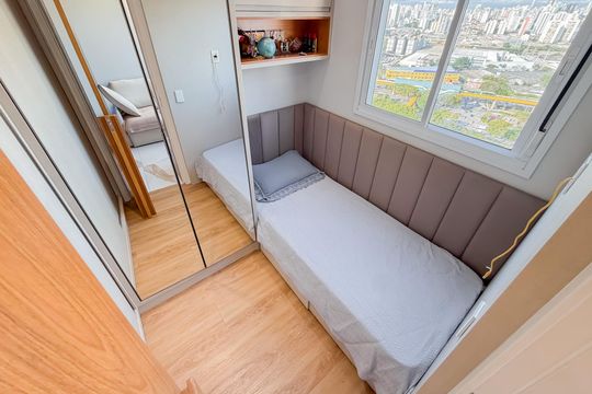 Quarto 1 de apartamento à venda com 2 quartos, 34m² em Cambuci, São Paulo