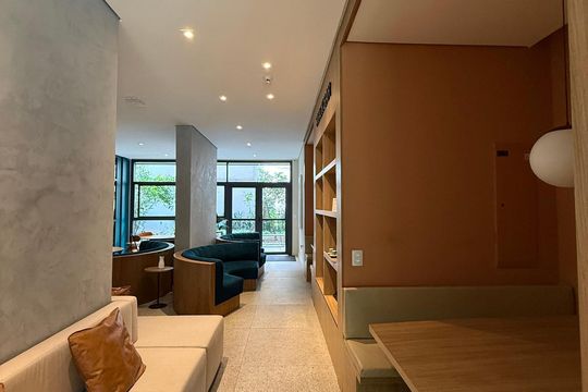 Área comum de kitnet/studio à venda com 1 quarto, 28m² em República, São Paulo