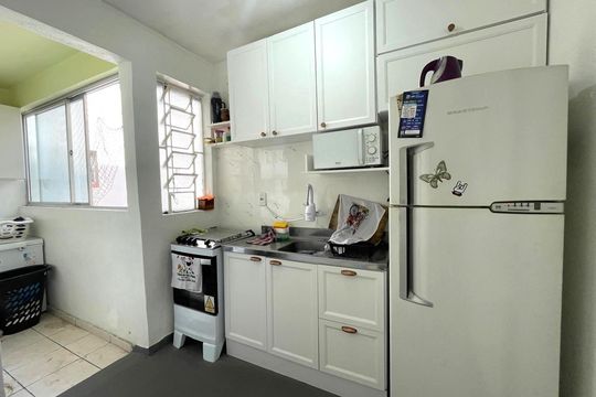 Cozinha de apartamento à venda com 2 quartos, 57m² em São Miguel, São Leopoldo