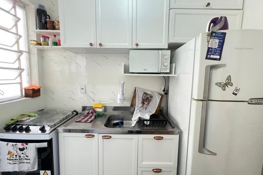 Cozinha de apartamento à venda com 2 quartos, 57m² em São Miguel, São Leopoldo