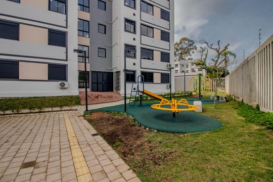 Área comum - Playground de apartamento para alugar com 1 quarto, 34m² em Lomba do Pinheiro, Porto Alegre
