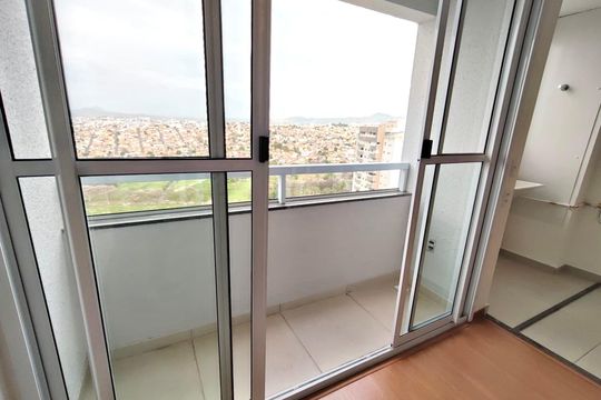 Varanda da Sala de apartamento à venda com 2 quartos, 89m² em Caiçaras, Belo Horizonte