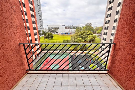 Varanda da Sala de apartamento para alugar com 3 quartos, 80m² em Centro Comercial Jubran, Barueri