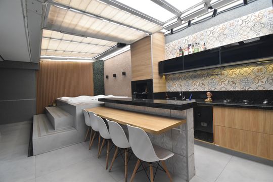 Espaço Gourmet de casa à venda com 3 quartos, 160m² em Cidade Industrial de Curitiba, Curitiba