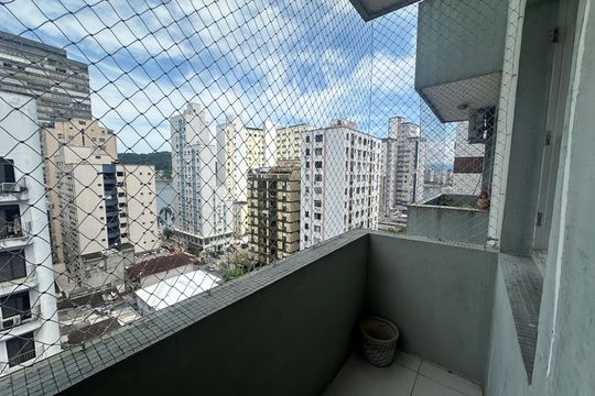 Sacada de apartamento para alugar com 1 quarto, 65m² em Itararé, São Vicente