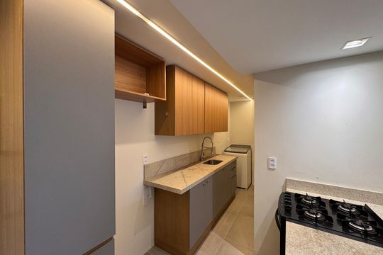 Cozinha de apartamento para alugar com 2 quartos, 60m² em Vargem Grande, Rio de Janeiro