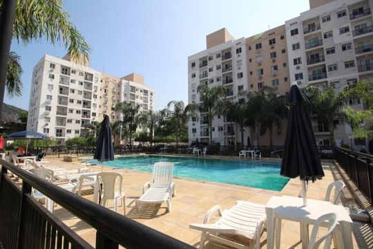 Área comum - Piscina de apartamento para alugar com 2 quartos, 46m² em Anil, Rio de Janeiro