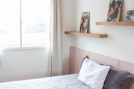 Suíte de apartamento para alugar com 1 quarto, 30m² em Jardim Caravelas, São Paulo