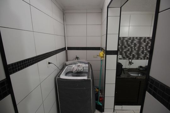 Cozinha  de casa para alugar com 2 quartos, 70m² em Rádio Clube, Santos