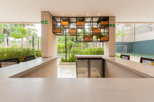 Área comum - Churrasqueira de apartamento para alugar com 2 quartos, 42m² em Socorro, São Paulo