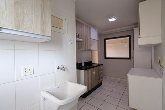 Cozinha de apartamento à venda com 2 quartos, 52m² em Bonfim, Campinas