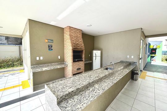 Área comum - Churrasqueira de apartamento para alugar com 2 quartos, 36m² em Lageado, Ferraz de Vasconcelos