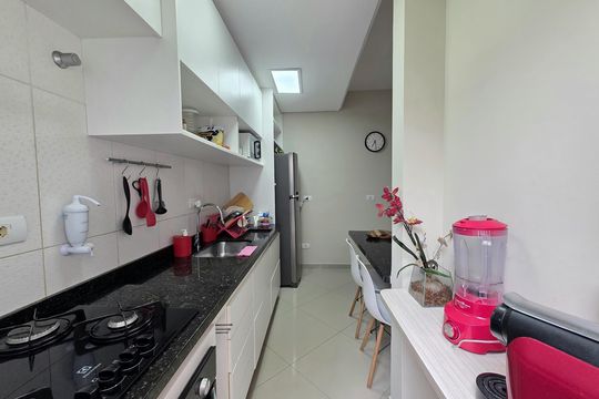 Cozinha de apartamento para alugar com 2 quartos, 68m² em Vila Homero Thon, Santo André