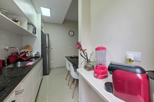 Cozinha de apartamento para alugar com 2 quartos, 68m² em Vila Homero Thon, Santo André