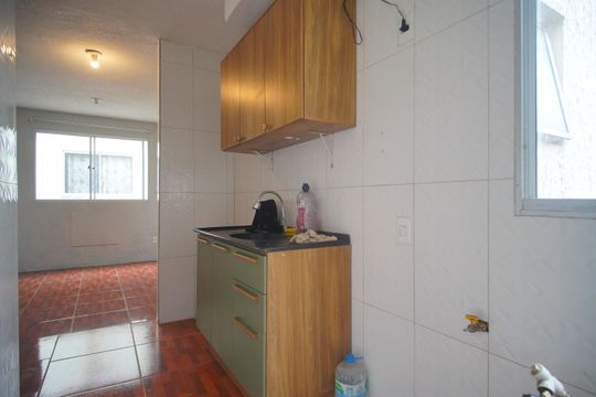 Cozinha de apartamento para alugar com 2 quartos, 51m² em Santos Dumont, São Leopoldo