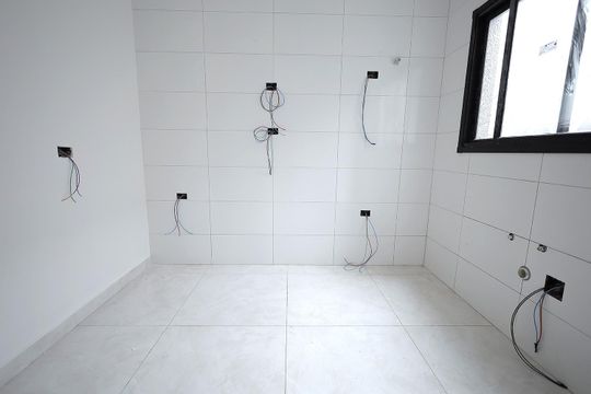 Cozinha de casa para alugar com 2 quartos, 102m² em Vila Linda, Santo André
