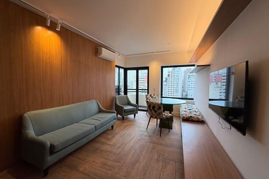 Apartamento para alugar com 1 quarto, 49m² em Santa Cecilia, São Paulo