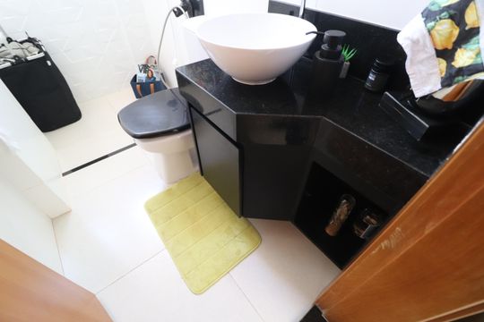 Banheiro Social de apartamento para alugar com 2 quartos, 74m² em Copacabana, Uberlândia