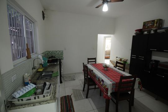 Cozinha e Área de Serviço de casa para alugar com 2 quartos, 282m² em Bom Retiro, Santos