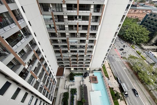 Vista de kitnet/studio para alugar com 1 quarto, 24m² em Vila Cordeiro, São Paulo
