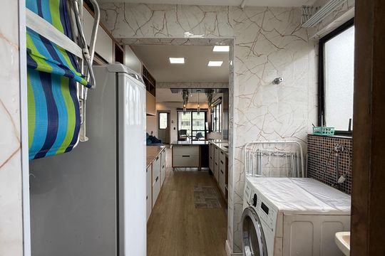 Área de Serviço de apartamento para alugar com 1 quarto, 65m² em Loteamento Joao Batista Juliao, Guarujá