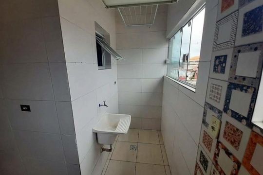 Área de serviço de casa de condomínio para alugar com 2 quartos, 55m² em Parque das Americas, Praia Grande