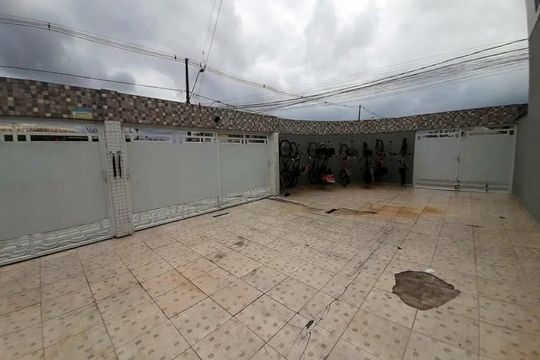 Área externa de casa de condomínio para alugar com 2 quartos, 55m² em Parque das Americas, Praia Grande