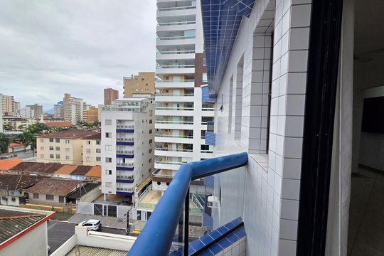 Varanda da Sala de apartamento para alugar com 3 quartos, 200m² em Guilhermina, Praia Grande