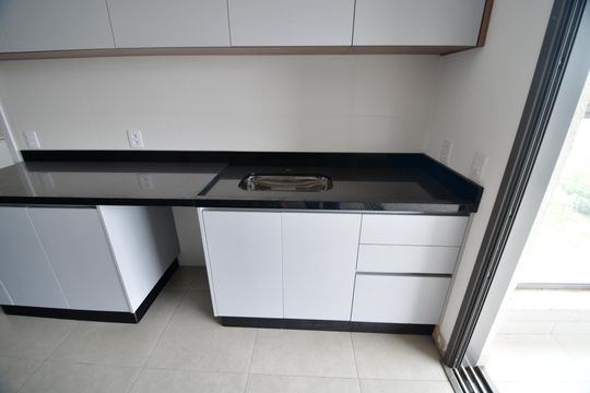 Cozinha de apartamento à venda com 3 quartos, 125m² em Nova Campinas, Campinas