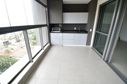 Varanda gourmet de apartamento à venda com 3 quartos, 125m² em Nova Campinas, Campinas