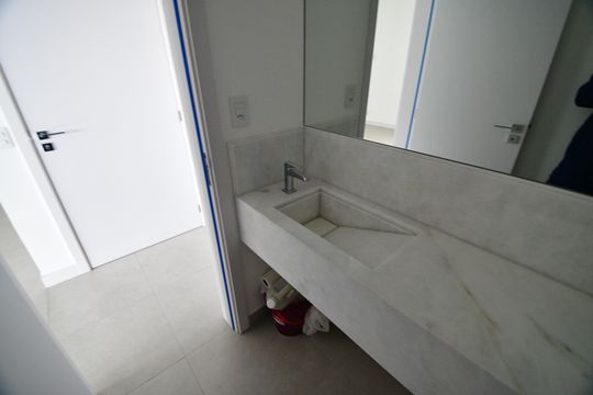 Lavabo de apartamento à venda com 3 quartos, 125m² em Nova Campinas, Campinas