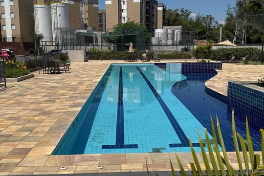 Área comum - Piscina de apartamento para alugar com 2 quartos, 47m² em Bairro do Maranhao, Cotia