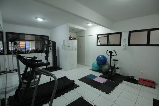 Área comum - Academia de apartamento para alugar com 3 quartos, 162m² em Ponta da Praia, Santos